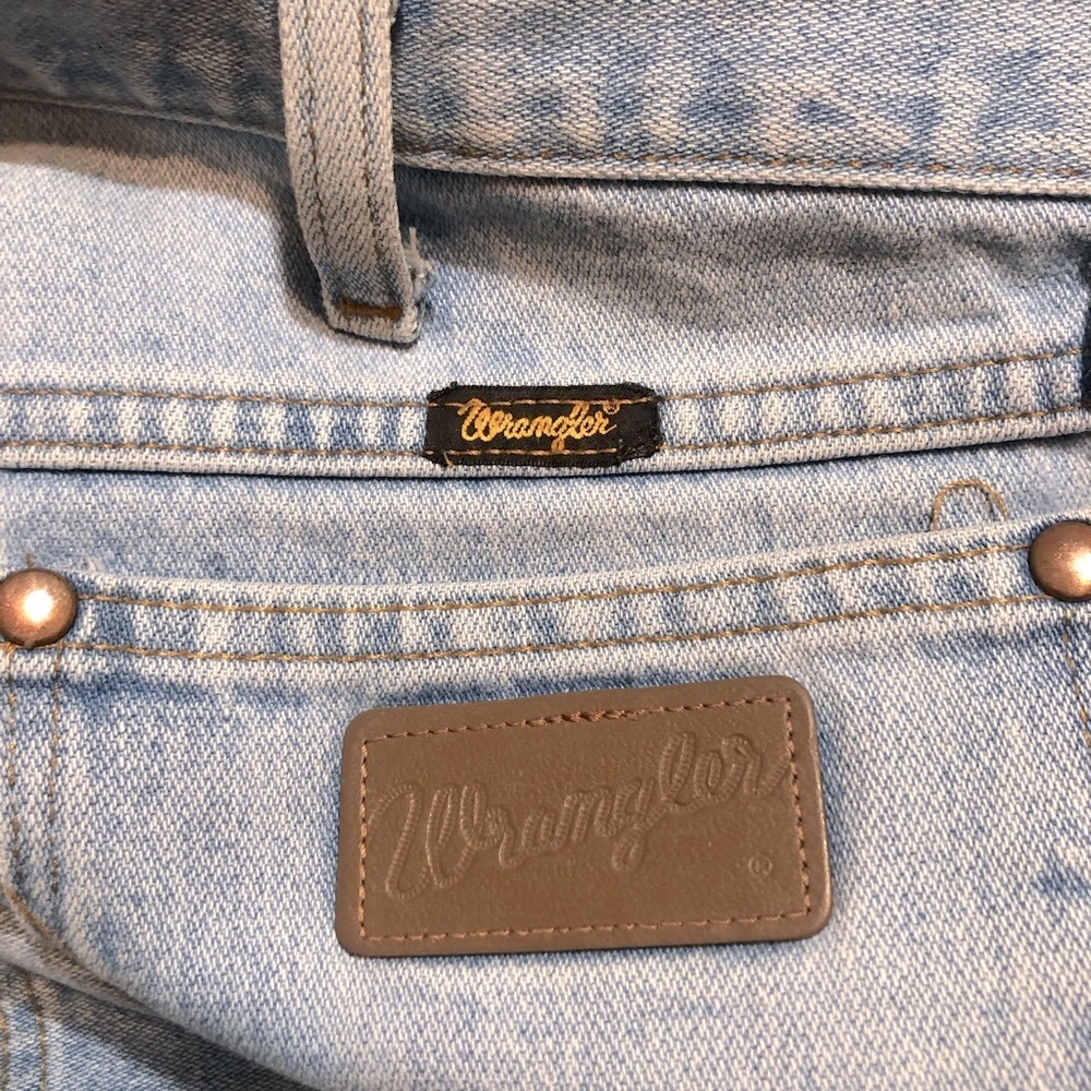 Wrangler Light Blue Jeans Men’s Size 38x34 Cowboy Western
